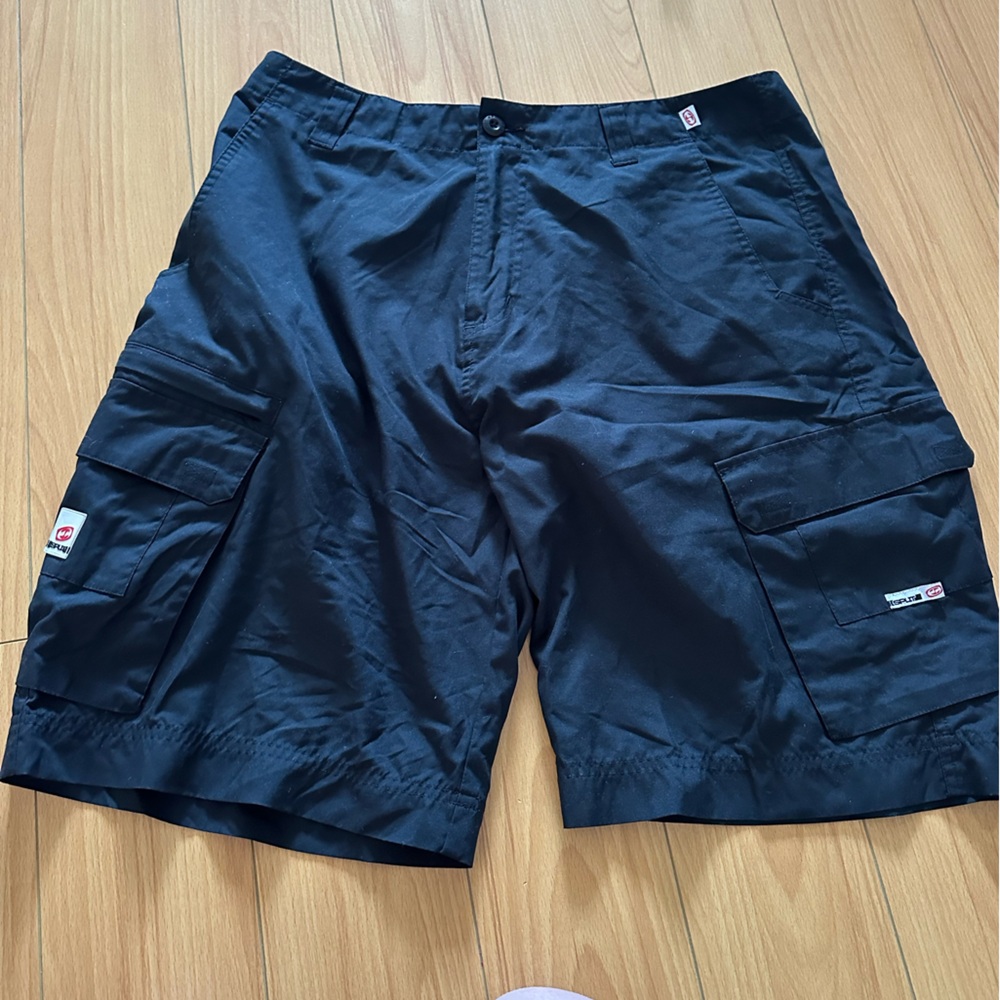 Split men’s blue shorts